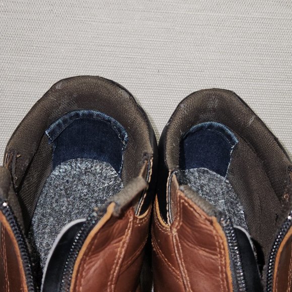 Propét  Men's Blizzard Ankle Zip Boot, Brown/Black,7.5 D Leather/Rubber (Propet) - Picture 6 of 8